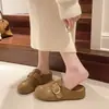 Chinelos femininos casuais para atividades ao ar livre, estilo Birkenstock, retrô, simples, foscos, com bordado de fogos de artifício, bico fechado, tira única no peito do pé, sola grossa, com elevação, slip-on