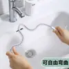 Limpiador de desagües doméstico, cepillo para quitar pelo de lavabo de baño, cepillo para limpiar tuberías de fregadero de cocina