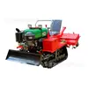 Micro-Rototiller Pequeno Multifuncional Tipo Esteira, Máquina de Sulcamento para Pomares, Dupla Finalidade para Irrigação e Seca, Rototiller Agrícola para Estufas