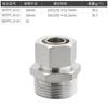Conector Pneumático Pc8-02 Todo em Cobre Niquelado Travamento Conector Passante Reto com Roscas Internas e Externas para Conexão Rápida a Compressor de Ar
