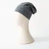 Nuevos gorros de cachemir para otoño e invierno: Gorros de punto cálidos, elegantes y de moda para mujer, versátiles y fáciles de combinar con cualquier atuendo