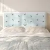 Conjunto de Capas de Mesa de Cabeceira Atacado: Capa de Mesa de Cabeceira com Padrão de Linhas Fofas para Quarto, Cobertura Completa à Prova de Poeira, Almofada Elástica Macia