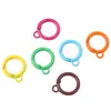 Aleación Colorida Pintada en Spray Hebilla de Resorte Colgante Redonda para Correa Accesorios para Llaveros Hechos a Mano DIY Hebilla Colgante para Bolsos Joyería Material