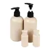 Garrafa biodegradável de palha de trigo 30ml100ml250ml500ml shampoo loção Garrafa com pump