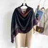 Bufanda de Seda Estampada de Lujo Elegante Europea y Americana Más Vendida 180cm Brocado de Seda Satén Chal de Alta Calidad Bufanda Larga Estilo Nuevo