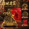 Adornos de Regalo del Año de la Oveja, Oveja Zodiacal de Peluche Arena Dorada, Tres Ovejas Simbolizando Prosperidad Manualidades, Regalos para Eventos de Gran Apertura de Compañía de Seguros