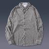 Camisa de manga comprida estilo Hong Kong 2022 primavera e outono para casais para homens e mulheres, estampada retrô casual, camisa solta com flores para comércio exterior