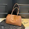 Bolsa Versátil de Gran Capacidad, Estilo Minimalista Neutro, Bolsa de Hombro para el Trabajo, Bolso de Mano, Bolsa de Bowling de Aspecto Elegante