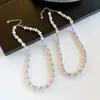 Pulsera de Perlas Morado Rosa Shijiaman para Mujer, Collar Versátil de Lujo Ligero de Alta Gama, Accesorio de Cadena Sencillo y Moderno para la Clavícula