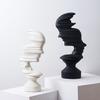 Nuevo Estilo Chino Simple Lujo Ligero Adornos de Escultura de Figura Abstracta Decoraciones para Sala de Estar en Casa, Gabinete de Vino, Mueble de TV, Sala de Muestras