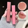 Gege Bear Polvo Bruma Labial Esponjoso Barro Labial Delicado y Suave Mate Mate Sencillo Sedoso Lipstick de Belleza Transfronteriza para Mujeres