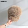 Gorra de béisbol de terciopelo imitación visón del noreste para niños, gorra de felpa para viajes al aire libre, gorra para hombre estilo montaña nevada, a prueba de viento, cálida, protección para los oídos, otoño e invierno