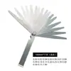Juego de Galgas de Espesor 75-300mm Calibrador de Espesor Galga de Espesor Combinada Calibrador de Holguras 0.01-1mm Sistema Métrico e Imperial con Insertos de Latón