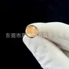 Clavo de Lengua de Aleación de Titanio F136 Clavo de Oreja Ojo de Gato con Goteo de Aceite de Colores Clavo de Labio Piercing Corporal de Titanio G23 Joyería Cabeza de Repuesto