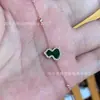 Collar de Calabaza Versión Alta Kirin para Mujer Chapado en Oro Rosa de 18K Fulu Ruyi Cadena de Clavícula de Nácar Blanco de Alta Calidad Ágata Cornalina