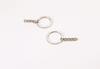 Llavero de Metal Anillo Plano de 30 mm con Cadena Accesorios de Joyería DIY Manualidades Juguetes Colgante Venta Directa de Fábrica
