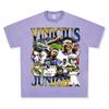 Camiseta Americana Transfronteriza MODRIC Real Madrid Modric Estampada Manga Corta Vintage Lavada Pesada Holgada Ins