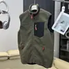 Alternativa BT exterior casual color block imitación borrego cuello alto otoño e invierno hombres y mujeres engrosado cálido chaleco chaleco polar nuevo