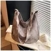 Estilo Coreano Gran Capacidad Estilo Ins Perezoso y Versátil Estilo Preppy Ropa de Trabajo Bolso de Hombro Cruzado Axila Bolso Tote Estudiante