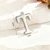 Pingentes de Letra Espelhados em Aço Inoxidável A-Z em Estoque, Cor Dourada 18K, Acessórios de 26 Letras Pingentes para Joias DIY