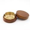 Cenicero de Madera Creativo con Interior de Acero Inoxidable Estilo de Alta Gama de una Sola Pieza Pedido Mínimo para Hogar, Hotel, Restaurante Cenicero de Madera Metálico