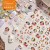 Adesivos de Arte para Unhas em Relevo Tomoni Populares no Xiaohongshu Fofos Adesivos para Unhas Infantis Joias de Cachorro Dachshund Feliz