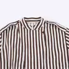 Roupas Femininas Transfronteiriças Verão 2026 Estilo Europeu e Americano Moda Versátil Camisa de Manga Longa Listrada de Botão Único com Gola Alta para Mulheres B482889