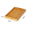 Bandeja de Madera Rectangular Bandeja para Exhibir Pan Estilo Chino Tienda de Pasteles Bandeja para Hornear Pastelería Plato para Exhibir Productos Secos