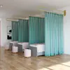 Cortina Divisoria para Salón de Belleza Barra de Cortina de Hierro en Forma de U Centro de Salud Cama Sencilla Cama de Belleza Cortina Divisoria Tela Metabo