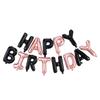 Globo de Feliz Cumpleaños de 16 pulgadas Letra Inglesa Juego de Globos de Papel de Aluminio Fiesta Infantil Primer Cumpleaños del Bebé Decoración Globos