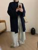 Estilo Coreano Estilo Perezoso Rayas de Punto Suéter Holgado Abrigo para Mujer 2024 Otoño e Invierno Nuevo Aspecto Delgado Combinación con Todo Cárdigan de Punto 817