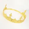 Corona de rey europea y americana tocado de novia diadema barroco vintage diadema corona de cumpleaños accesorios para el cabello de princesa para fiesta