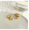 Pendientes de Personalidad Minimalista, Diseño Colgante Metálico Delantero y Trasero, Tachuelas de Doble Uso, Elegantes y Versátiles para el Trayecto Diario, Pendientes de Lujo Ligero para Mujer