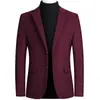 Abrigo de otoño e invierno para hombre 2026 nuevo blazer de lana chaqueta casual de negocios para hombre traje de un solo botón