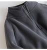 Grosso! Rejeitado Quente com Forro de Lã Grossa Cardigã Suéter Feminino Gola Alta Zíper Solto Slim Jaqueta Inverno