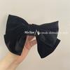 Horquilla de lazo grande retro de terciopelo francés estilo coreano otoño e invierno temperamento femenino parte trasera de la cabeza clip de resorte horquilla accesorios para el cabello de cabeza