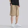 Estudantes Adolescentes Seda Negra Gelo Cinco Calças Curtas Masculinas Shorts Casuais Shorts de Verão Finos Calças Esportivas Masculinas