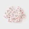 Ropa interior cálida acolchada de medio respaldo para bebé recién nacido sin costuras Otoño e Invierno 40g Algodón Fino Traje de Monje Top para Bebé
