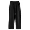 Calças Casuais Marrons Masculinas de Verão Finas Largas Calças Dummy Retas de Perna Larga Moda Coreana High Street Calças Longas