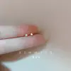 Pendientes de Plata de Ley S925 Mini Dorados en Forma de Grano Se Pueden Usar en el Trabajo, Son Invisibles y Simples, Accesorios Básicos para el Oído para el Cuidado del Agujero de la Oreja