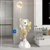 Ornamentos Criativos de Urso Violento Grande de Celebridade da Internet Sala de Estar Armário de TV Decorações Grandes de Chão Presentes de Boas-vindas
