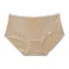 10A antibacterianas~Pantaletas de encaje estilo coreano para mujer de algodón puro, algodón de color natural jacquard de deseo puro, entrepierna de seda de morera, pantis para niñas
