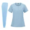 Uniformes de enfermera de poliéster bordados a medida, estilos modificados, ropa de trabajo posparto, uniformes quirúrgicos, prototipado en lotes pequeños, OEM transfronterizo