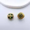 Cuentas Espaciadoras Redondas con Forma de Abeja de Múltiples Agujeros Chapadas en Oro con Circonita Microincrustada para Pulseras y Collares Hechos a Mano para Bricolaje Materiales para Beadwork Accesorios