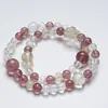 Pulsera de Cristal de Bayas, Cristal Natural, Cristal de Fresa, Cristal de Limón para Mujer, Pulsera Versátil, Regalo, Venta al por Mayor
