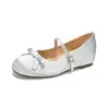 Temporada de Primer Encuentro~ Zapatos planos retro versátiles para mujer, zapatos Mary Jane tipo ballet de punta fina con suela blanda, zapatos pequeños de cuero para mujer