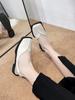 Sandalias Baotou 2025 para Mujer, Nuevo Estilo de Celebridad de Internet, Versátiles, de Moda, Muy Populares, con Estampado de Cebra, Diseño de Una Sola Tira