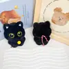 Nuevo Gato Gato Negro Muñeca Muñeca de Felpa Colgante Llavero Muñeca Linda Regalo de Pareja Adornos para Colgar en la Mochila Escolar