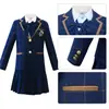 Uniforme Escolar Primaria y Secundaria Uniforme de Jardín Traje de Estudiante Primavera y Otoño Traje de Presentación para Estudiantes de Primaria Traje Estilo Británico para Niños traje Estilo Universitario