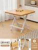 Mesa Plegable, Mesa Pequeña Portátil para Apartamentos de Alquiler, Mesa de Comedor para el Hogar, Mesa Cuadrada, Mesa Pequeña para Montar Puestos